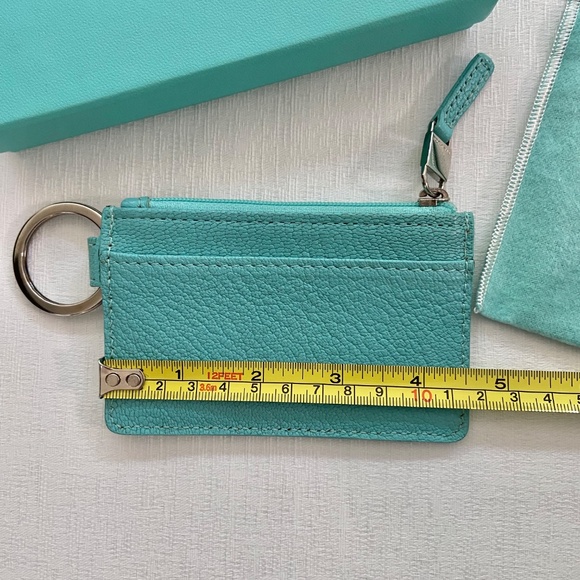 Authentic Tiffany & Co. Key Cles Zipper Pouch Tiffany Blue - Card Holder - Picture 15 of 16